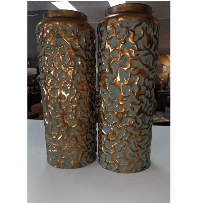 Toby Vase Gold and Green